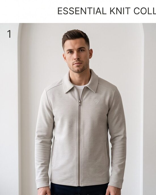 River Island vīriešu džemperis ar rāvējslēdzējuh – S (jauns ar etiķeti)