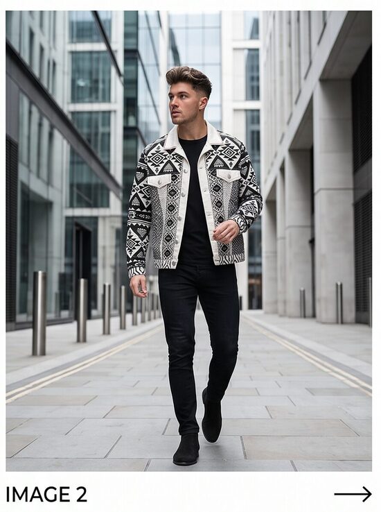 River Island RIV Artisan Noir džinsa jaka (S) – Jauna ar birku