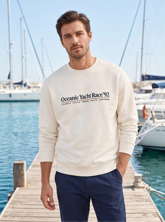H&M Oversized Fit džemperis – Oceanic Yacht Race (M)