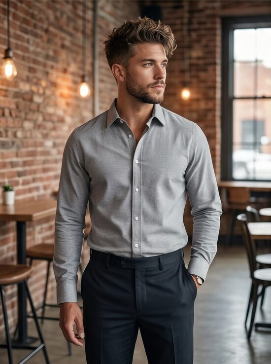 River Island vīriešu krekls – M (JAUNS ar etiķetI)