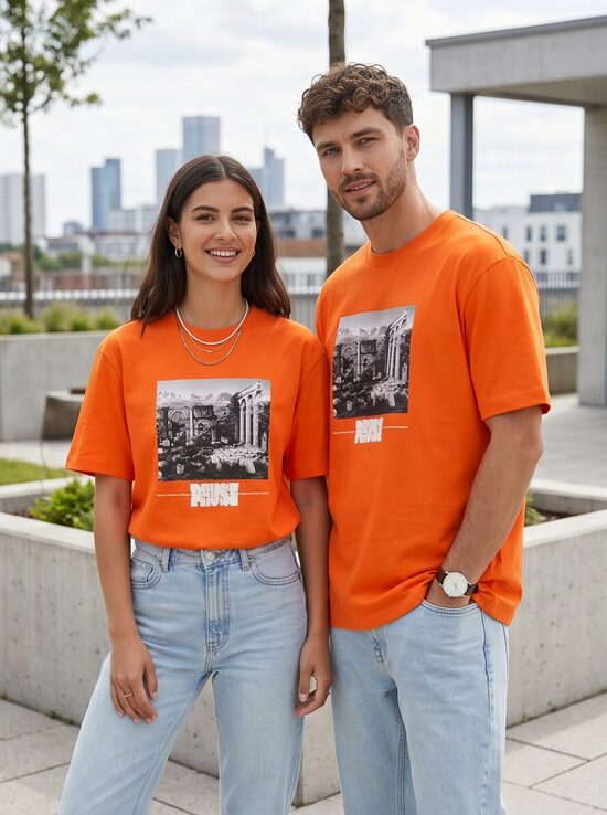 H&M Relaxed Fit T-krekls ar grafisku apdruku – M